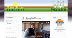 Desktop Screenshot of gainsolarservices.com